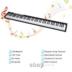 88 Keys Digital Electronic Piano Keyboard Built-In Dual Speakers Bluetooth Music