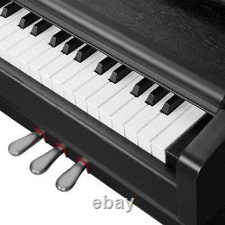 88 Keys Electric Piano Digital LCD Keyboard with Music Stand+Adapter+3-Pedal Board