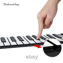 88 Keys Portable Piano With Storage Bag, Keyboard Hand 88 Keys + Stickers + Bag