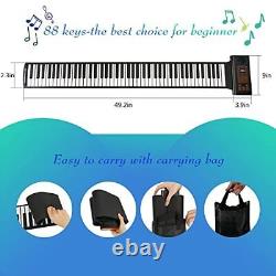 88 Keys Portable Piano With Storage Bag, Keyboard Hand 88 Keys + Stickers + Bag