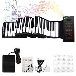 88 Keys Roll Up Piano with Pedal Upgraded 88 keys roll up piano keyboard