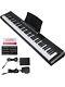 88-key Full-size Electric Piano Keyboard Set With Sustain Pedal