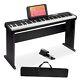 88 Keyboard Piano Portable Digital Piano With Wooden Stand Set For