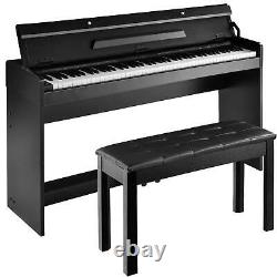 88 weighted Keys Digital Music Piano Keyboard US Electronic Instrument With Bench