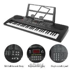 ABS 61 Key Piano Keyboard Compact Music Keyboard Touch Display Kit for Kids