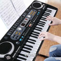 ABS Piano Keyboard 54-key Electric Digital Music Keyboard for Beginners USB