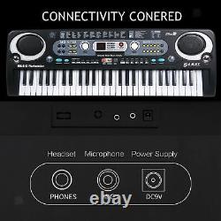 ABS Piano Keyboard Electric Digital Music Keyboard with Micorphone USB