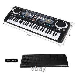 ABS Piano Keyboard Electric Digital Music Keyboard with Micorphone USB