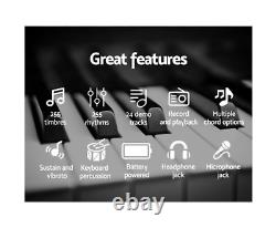 ALPHA Music, 61 Keys LED Electronic Piano Keyboard Intelligent Teacher