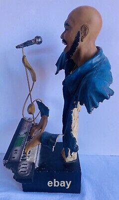 AMERICAN JAZZ Keyboard Piano Player Musician Heavy Statue Ornament 44cm RARE