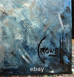 A GRAND PIANO classic keyboard NEW painting original 8x10 canvas signed Crowell