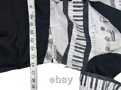 Adult Recital Dress Piano Music Note Keyboard Black White UNIQUE 36 Top 32 Waist