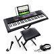 Alesis Melody 61 Key Keyboard Piano For Beginners With Speakers, Stand, Bench