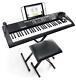 Alesis Melody 61 Mkii 61-key Digital Piano With Bench, Music Rest, Mic & Headphone