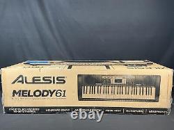 Alesis Melody 61 MKII 61-Key Digital Piano with Bench Music Rest Mic & Headphone