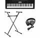 Amaze Casio Ctk-3500ad Dj Piano Musical 61 Key Keyboard Stand & Headphones Black