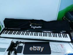 BXII 88 Key Digital Piano MIDI with Pedal & Bag Play Music Black