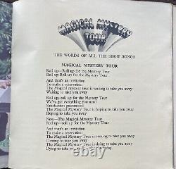 Beatles Magical Mystery Tour SMMT-1 2 X 7. 2nd Pressing Yellow Lyric Sheet Ster