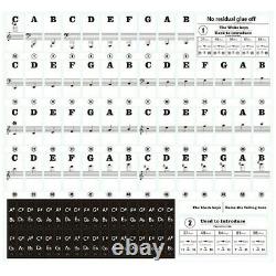 Beginner Music Keyboard Piano Stickers 88/61/54/49Keys Set