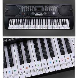 Beginner Music Keyboard Piano Stickers 88/61/54/49Keys Set (COLORED)