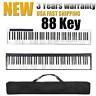 Black 88 Key Digital Piano Midi Keyboard With Pedal And Bag Music Instrument White