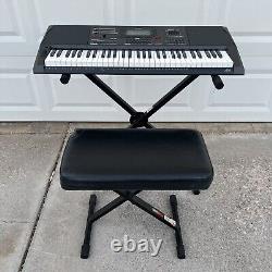 Casio CT-X5000 61-Key Portable Keyboard withmusic stand ac adpter