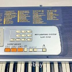 Casio LK-110 Key Lighting Electronic Piano With Stand Musical Instrument Tested