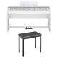 Casio Music Privia Px-770 Digital Piano Keyboard, White Px-770we With Bench