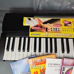 Casio SongBank Keyboard CTK-520L Tested Learner Piano Vtg Open Box 1990s