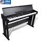 Classic Electronic Digital Piano With 88 Keys And Music Stand Keyboard Black
