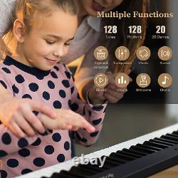 Costway 88-Key Folding Electric Piano Keyboard Semi Weighted Full Size MIDI