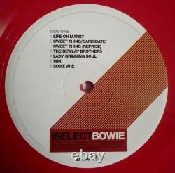 DAVID BOWIE iSELECT RED Vinyl Ltd LP NEW BOWIE is Brooklyn Museum RARE