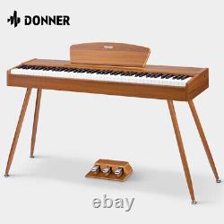 DDP-80 Wood Upright Piano 88 Weighted Key Digital Piano Keyboard