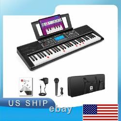 Digital Music Piano 61-Key Keyboard Portable Electronic Musical Instrument US