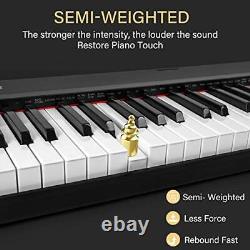 Digital Piano 88 Key Full Size Semi Weighted Electronic 88 Key Digital Piano