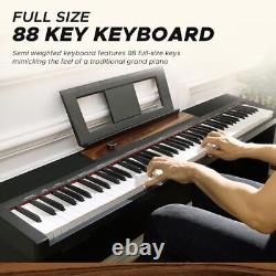 Digital Piano 88 Key Keyboard, Full Size Piano Keyboard 88 Keys, Velocity