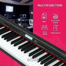 Digital Piano 88 Keys Electric Keyboard Piano withMusic Stand for Beginner