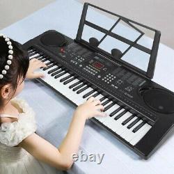 Digital Piano Electronic Keyboard Plastic Keys Educational Toys Stand For Kids