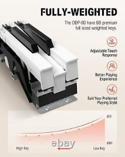 Donner DDP-80 88 Key Weighted Digital Piano Electric Keyboard 128 Polyphony