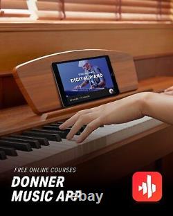 Donner DDP-80 88 Key Weighted Digital Piano Electric Keyboard 128 Polyphony