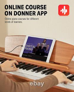 Donner DDP-80 Digital Piano 88 Key Full Weighted Electric Keyboard USB-MIDI