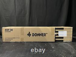 Donner DDP-80 Electronic Piano 88 Keys Hammer Acoustic Keyboard Brown New Sealed