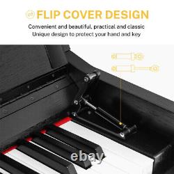 Donner DDP-90 Digital Piano 88 Key Hammer Action Flip Cover With Stand Pedal