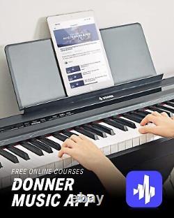 Donner DEP-10 Digital Piano 88 Key Semi-Weighted 8 Tone 128 Polyphony Refurb