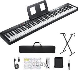 Donner DEP-1 Digital Piano Keyboard + Stand Pedal Bag 88 Key Velocity Sensitive