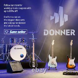 Donner DP-06 Foldable 61Key Digital Piano Keyboard 128 Tone 21 Demo 128 Rhythm