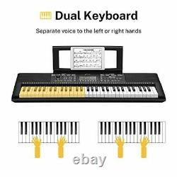 Donner Electronic Keyboard Piano 61 Key Digital Piano with Sheet Music Stand and