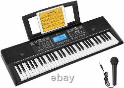 Donner Electronic Keyboard Piano 61 Keys Digital Pianos with Sheet Music Stand