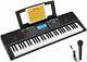 Donner Electronic Keyboard Piano 61 Keys Digital Pianos With Sheet Music Stand