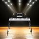 Double Piano Keyboard Stand 2-tier Dj Workstation Stand Table Top Piano Holder